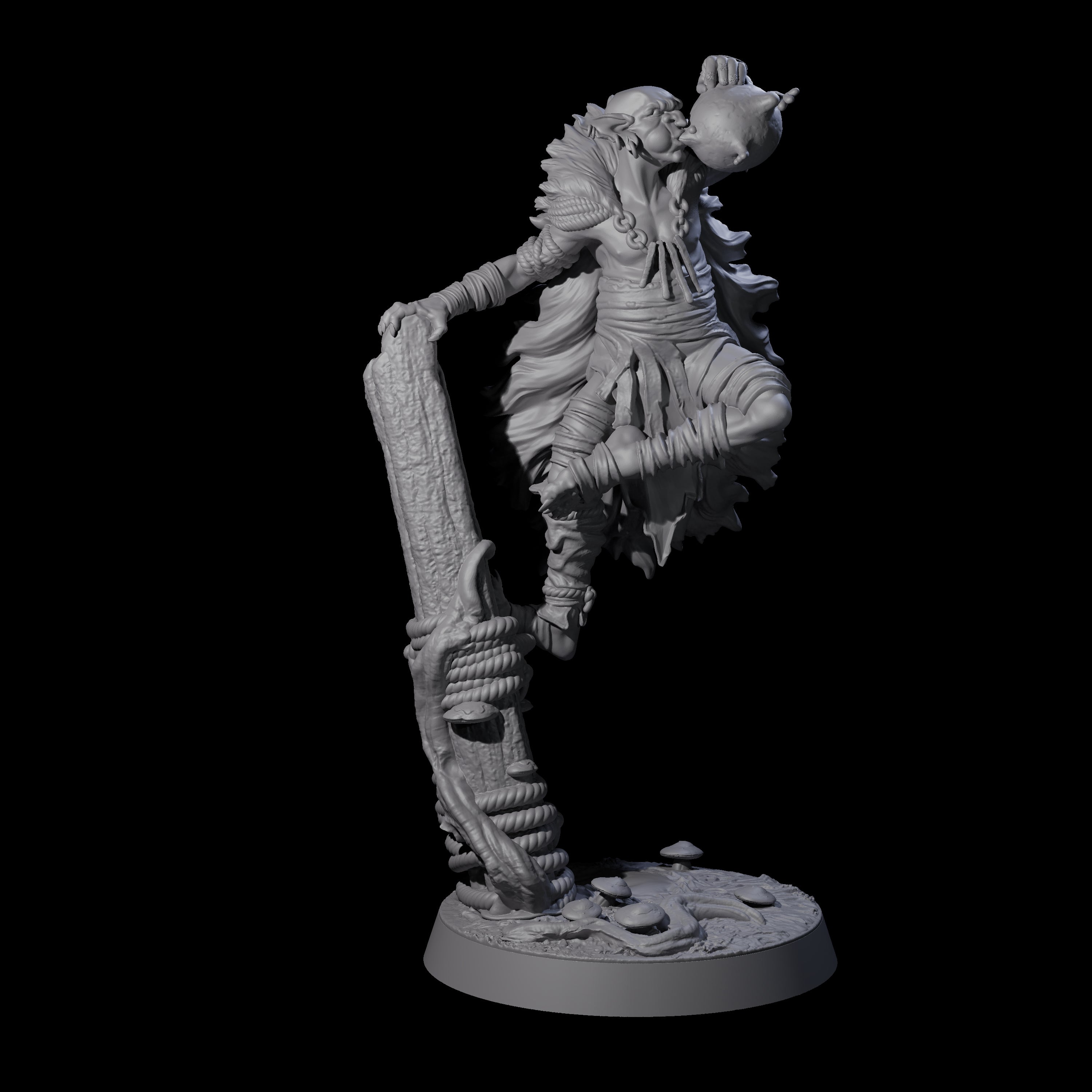 Marsh Goblin Frog Musician Miniature for Dungeons and Dragons, Pathfinder or other TTRPGs