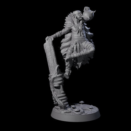 Marsh Goblin Frog Musician Miniature for Dungeons and Dragons, Pathfinder or other TTRPGs