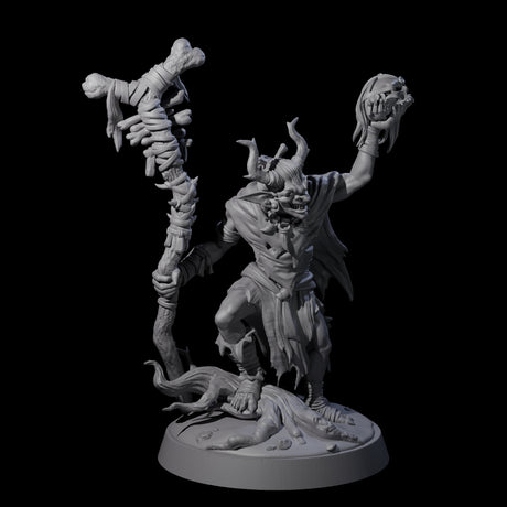 Marsh Goblin Shaman Miniature for Dungeons and Dragons, Pathfinder or other TTRPGs