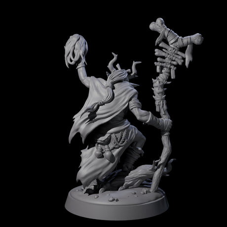 Marsh Goblin Shaman Miniature for Dungeons and Dragons, Pathfinder or other TTRPGs