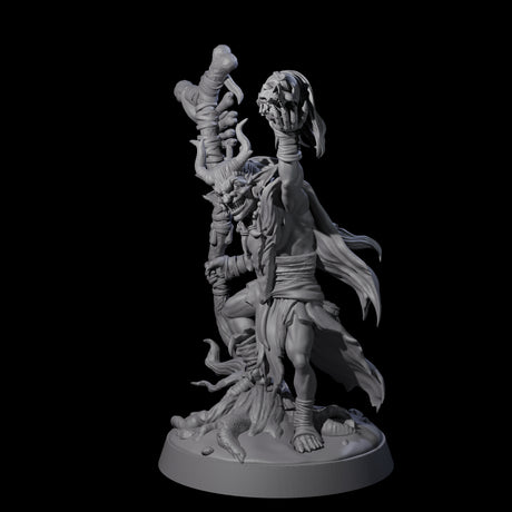 Marsh Goblin Shaman Miniature for Dungeons and Dragons, Pathfinder or other TTRPGs