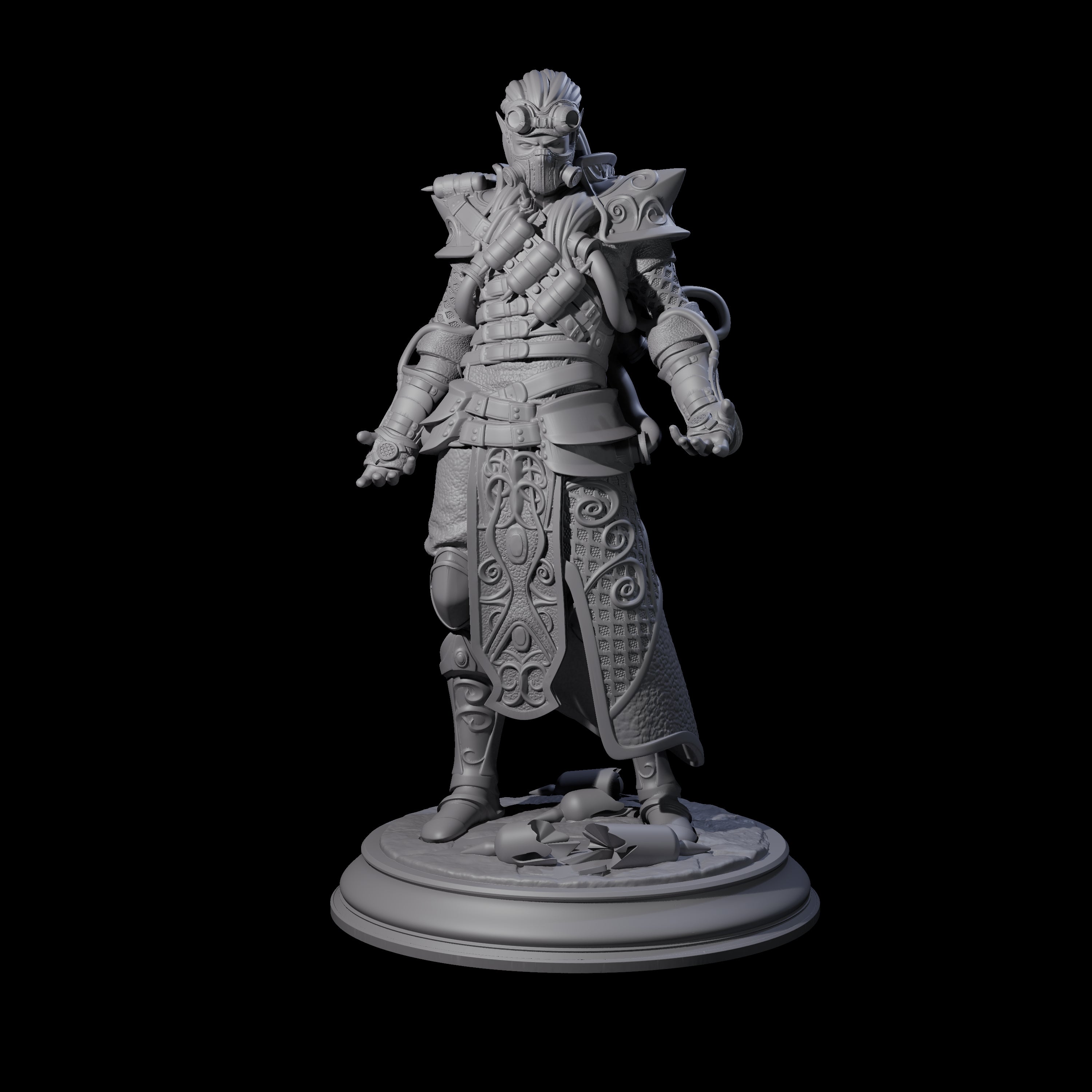 Masked Arcane Syphon Wizard Miniature for Dungeons and Dragons, Pathfinder or other TTRPGs