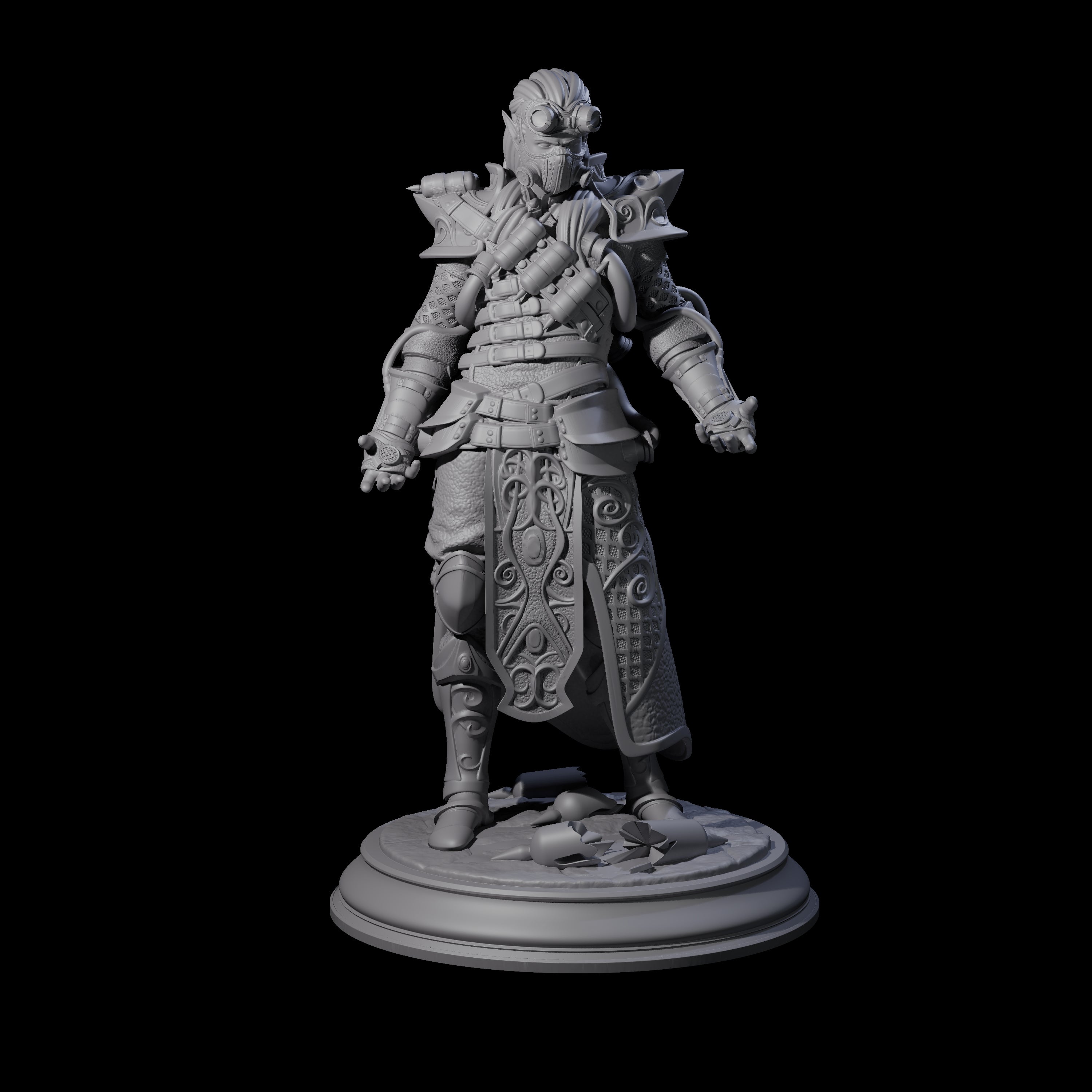 Masked Arcane Syphon Wizard Miniature for Dungeons and Dragons, Pathfinder or other TTRPGs