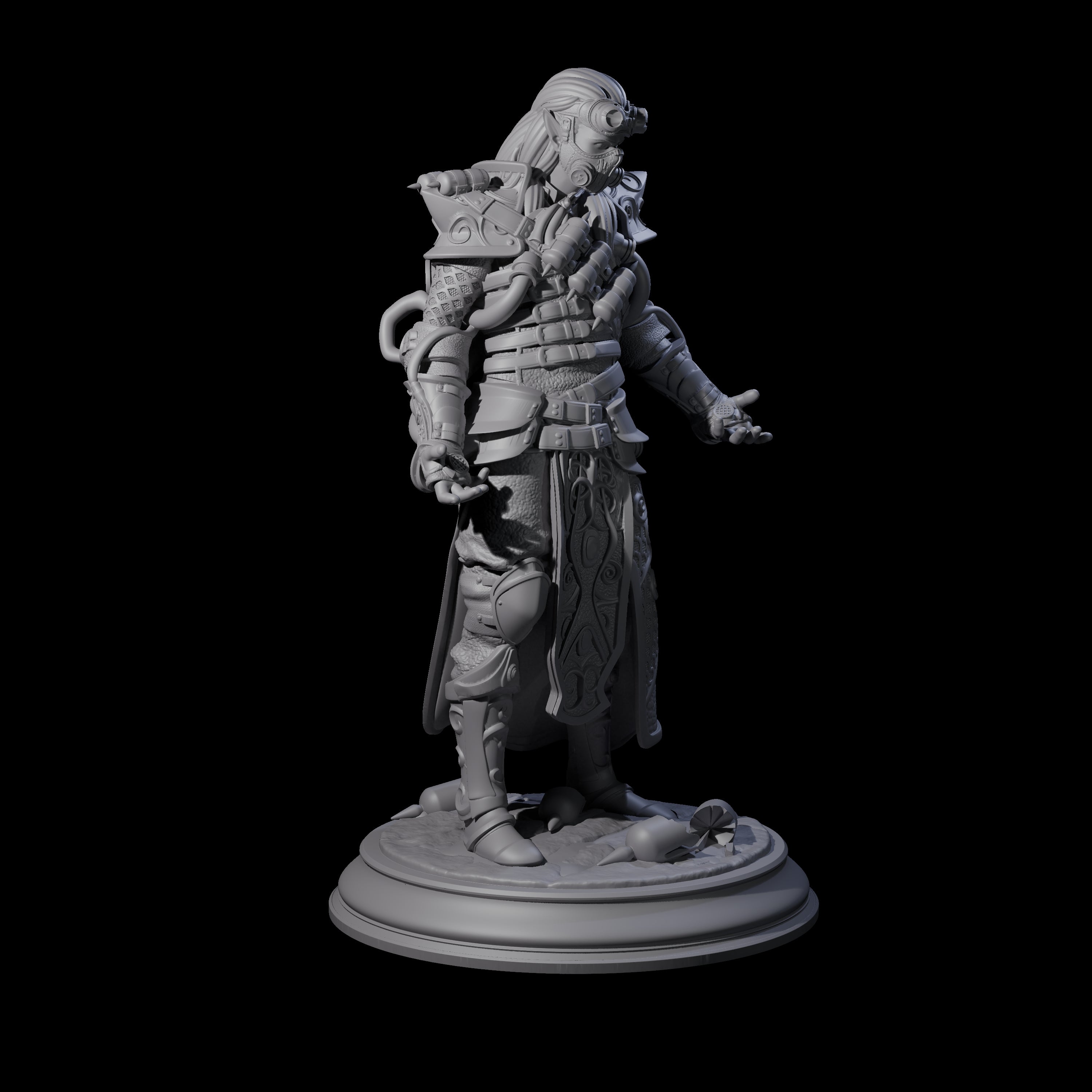 Masked Arcane Syphon Wizard Miniature for Dungeons and Dragons, Pathfinder or other TTRPGs