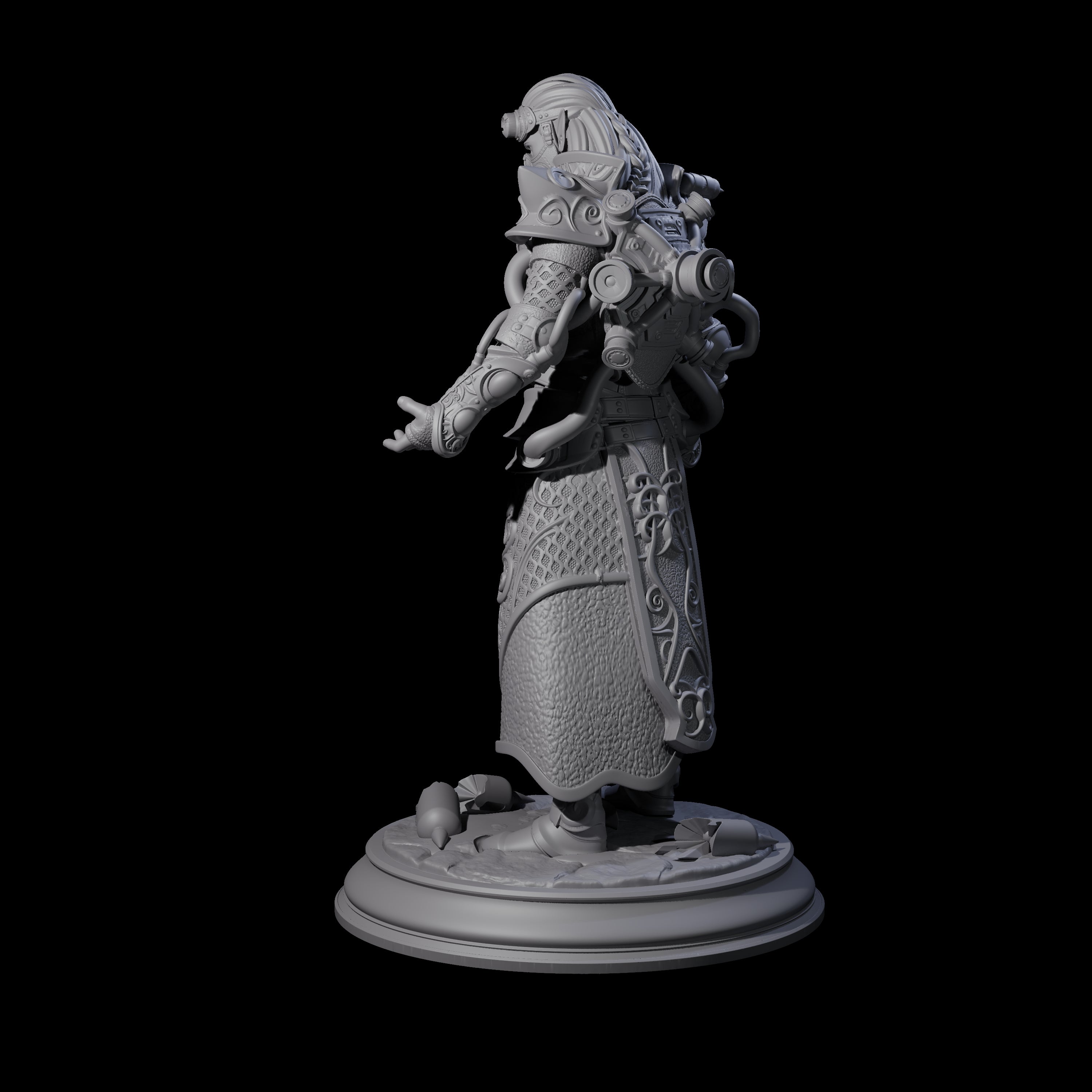 Masked Arcane Syphon Wizard Miniature for Dungeons and Dragons, Pathfinder or other TTRPGs