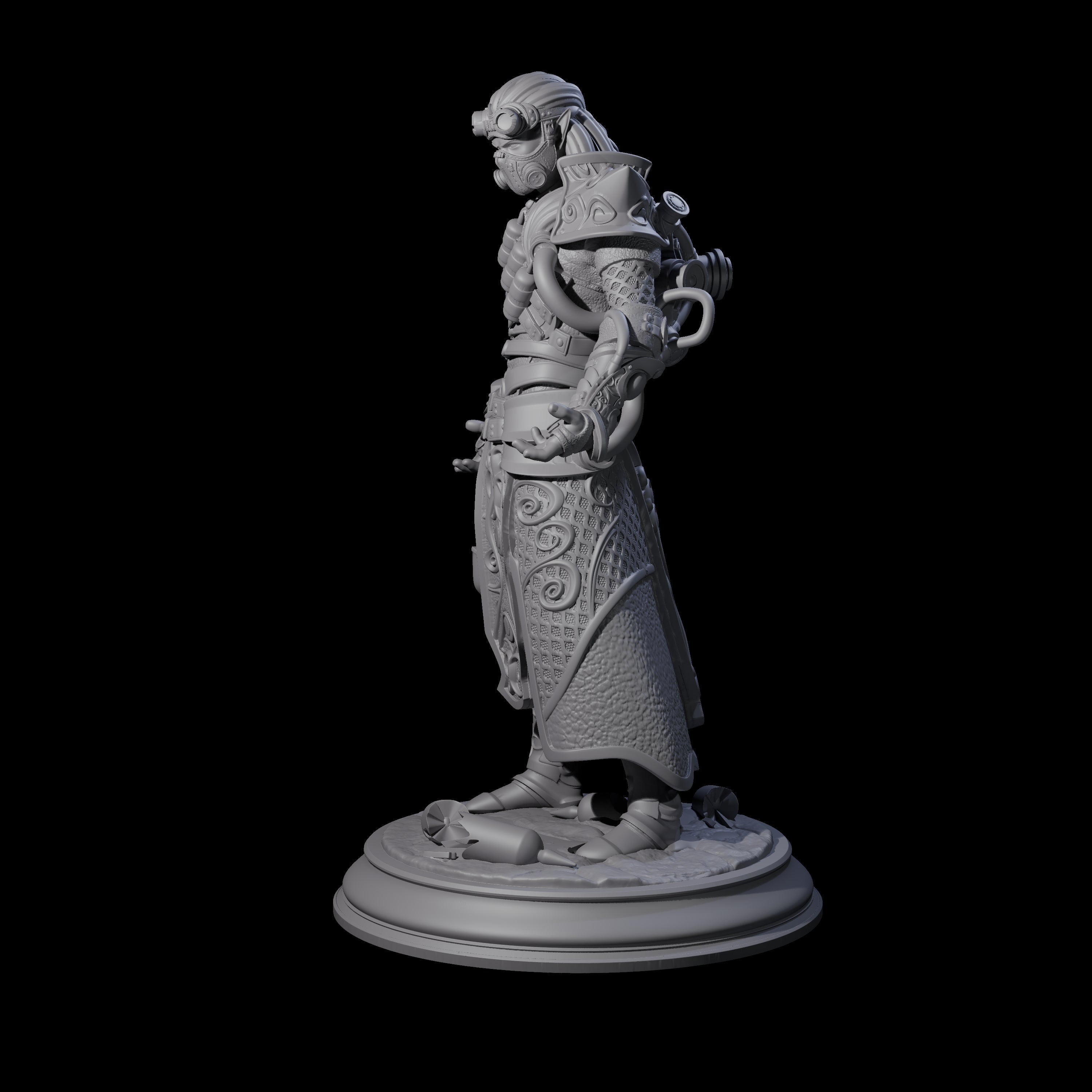 Masked Arcane Syphon Wizard Miniature for Dungeons and Dragons, Pathfinder or other TTRPGs