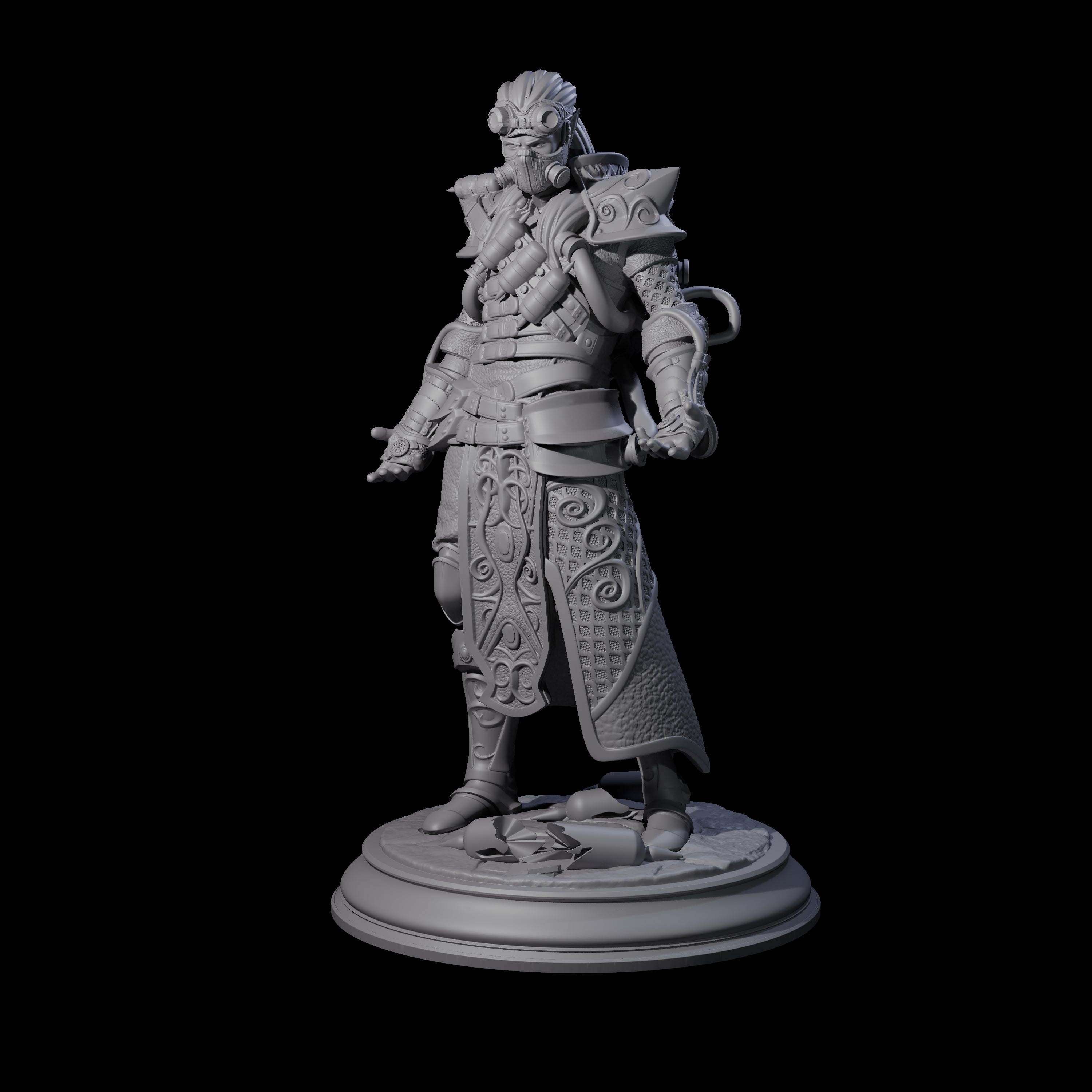 Masked Arcane Syphon Wizard Miniature for Dungeons and Dragons, Pathfinder or other TTRPGs