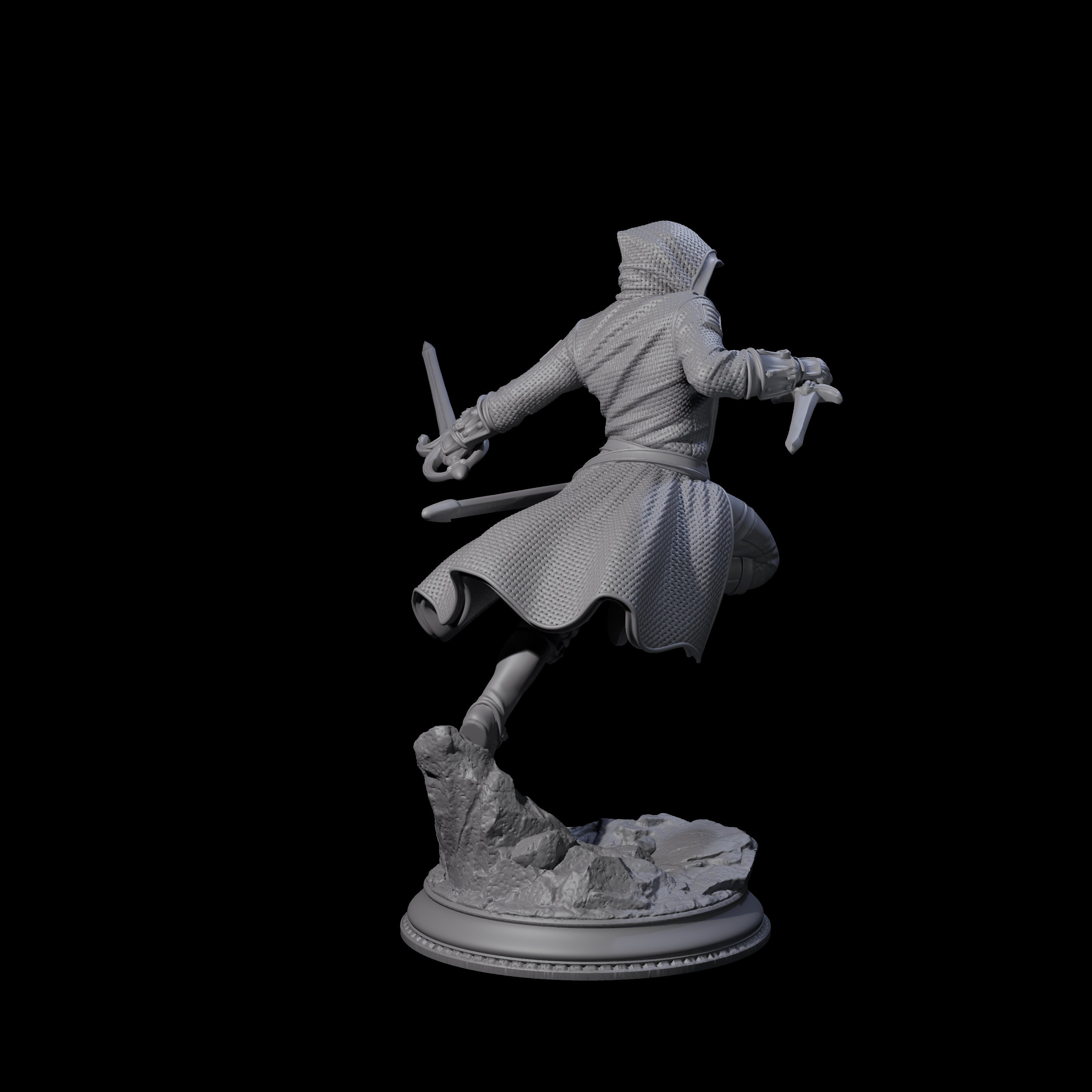 Masked Assassin Miniature for Dungeons and Dragons, Pathfinder or other TTRPGs