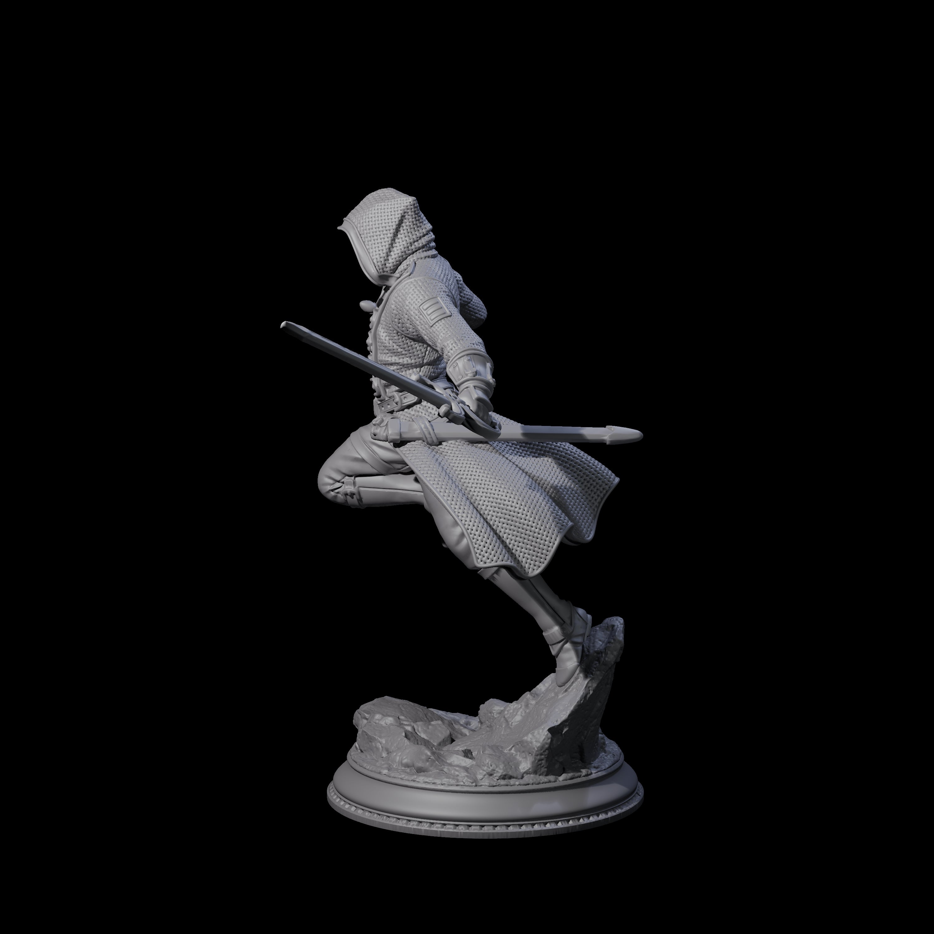 Masked Assassin Miniature for Dungeons and Dragons, Pathfinder or other TTRPGs