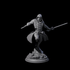 Masked Assassin Miniature for Dungeons and Dragons, Pathfinder or other TTRPGs