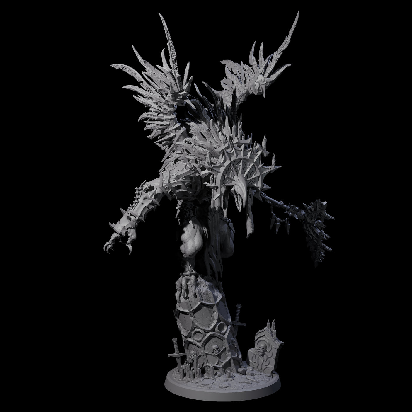 Masked Balor Guardian Miniature for Dungeons and Dragons, Pathfinder or other TTRPGs