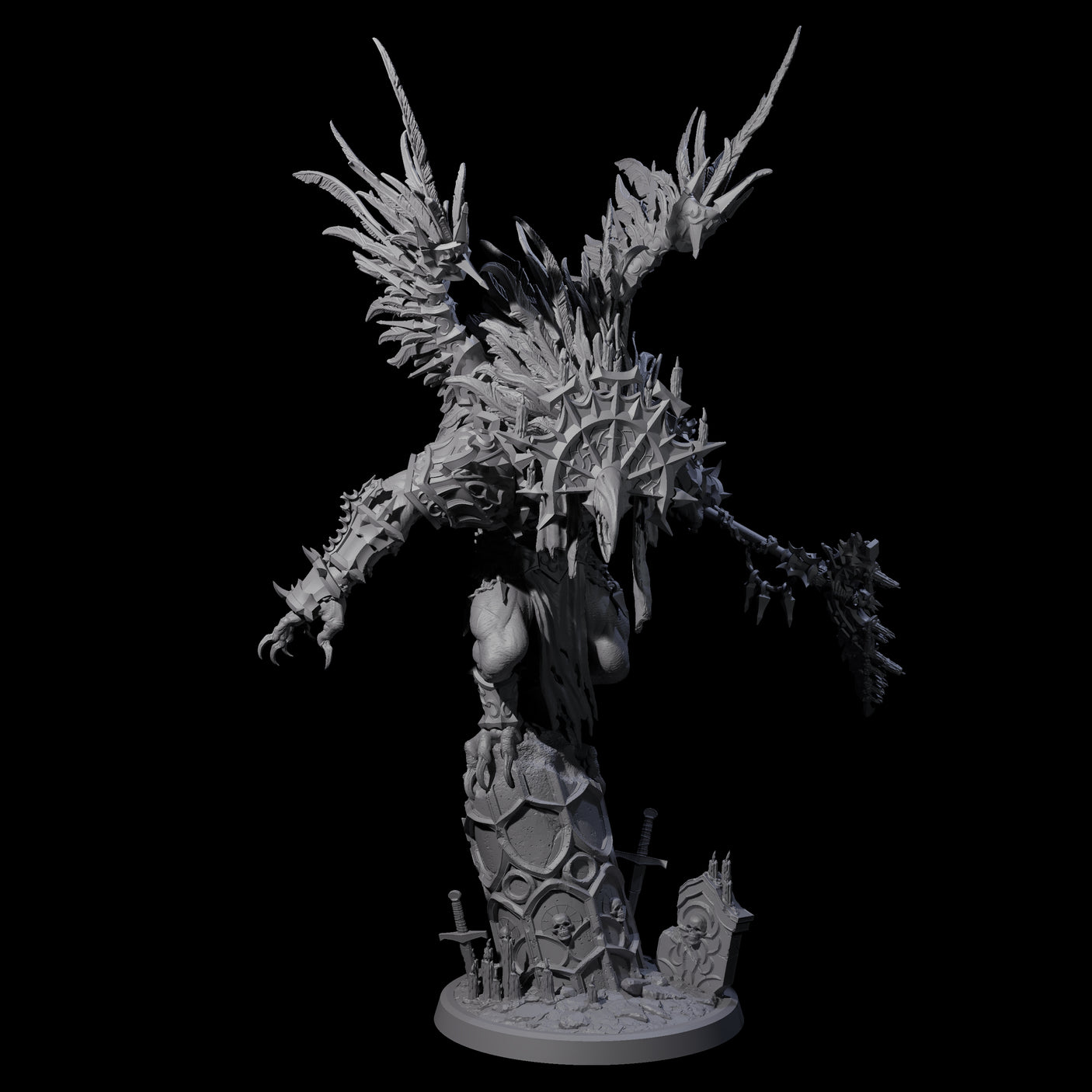 Masked Balor Guardian Miniature for Dungeons and Dragons, Pathfinder or other TTRPGs