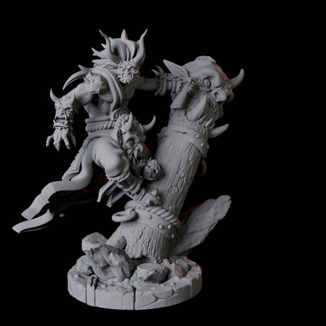 Masked Bearded Devil B Miniature for Dungeons and Dragons, Pathfinder or other TTRPGs