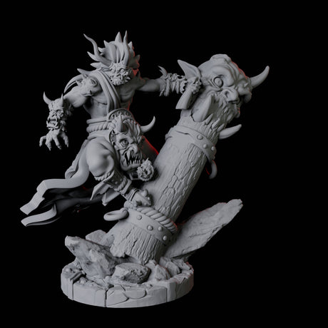 Masked Bearded Devil B Miniature for Dungeons and Dragons, Pathfinder or other TTRPGs