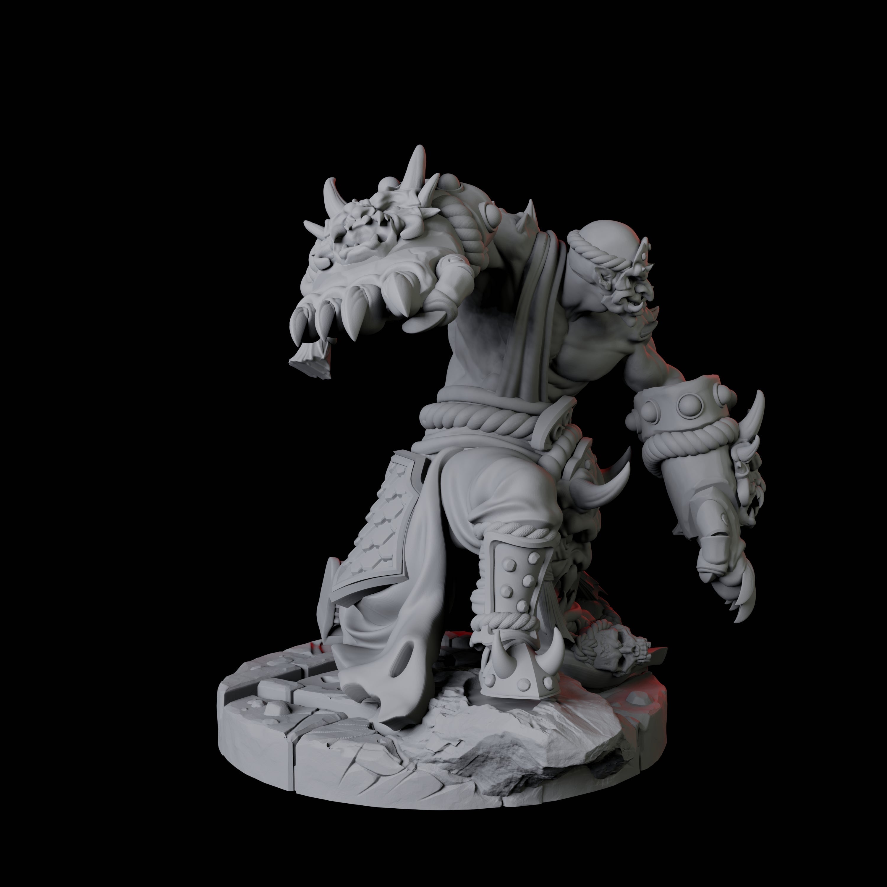 Masked Bearded Devil C Miniature for Dungeons and Dragons, Pathfinder or other TTRPGs