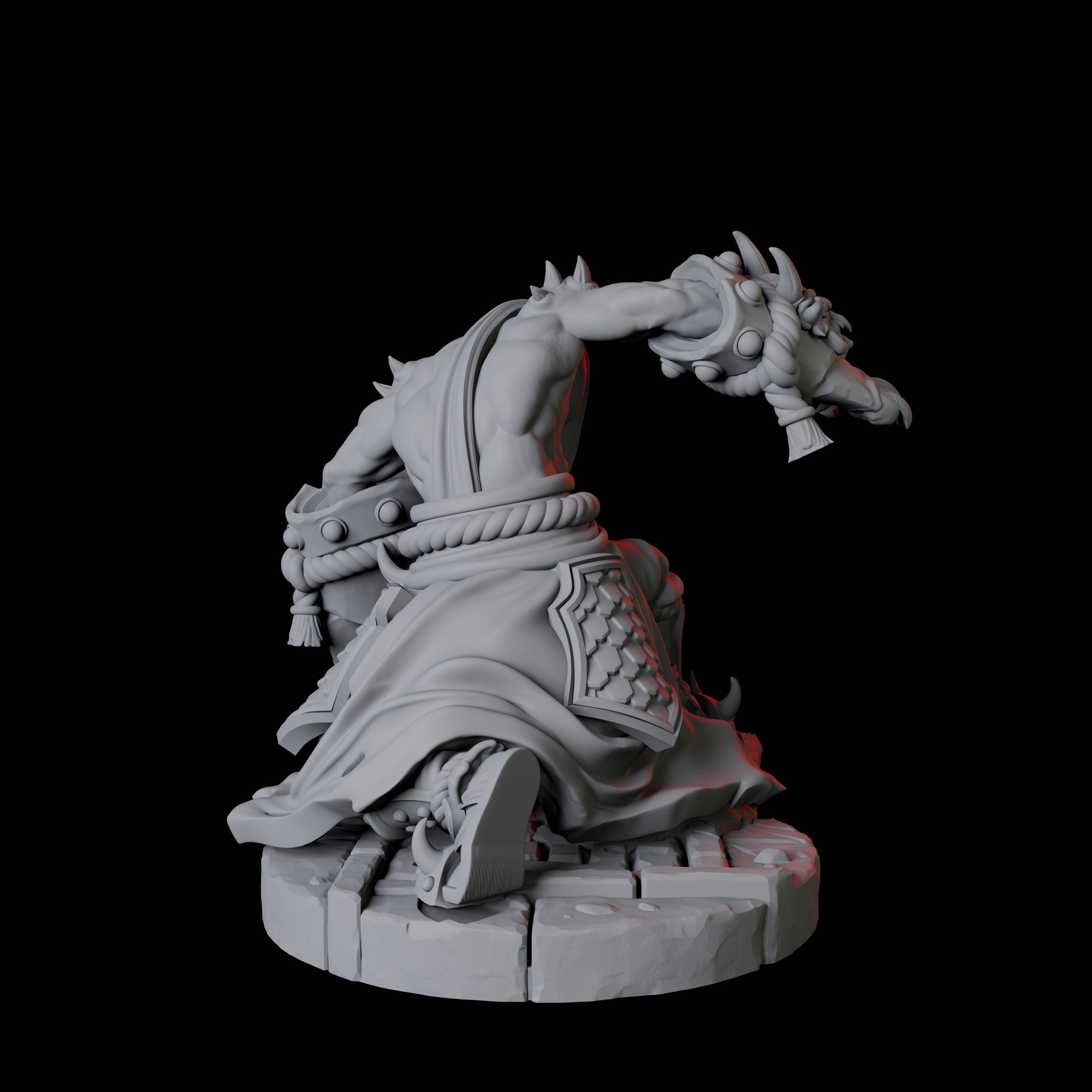 Masked Bearded Devil C Miniature for Dungeons and Dragons, Pathfinder or other TTRPGs