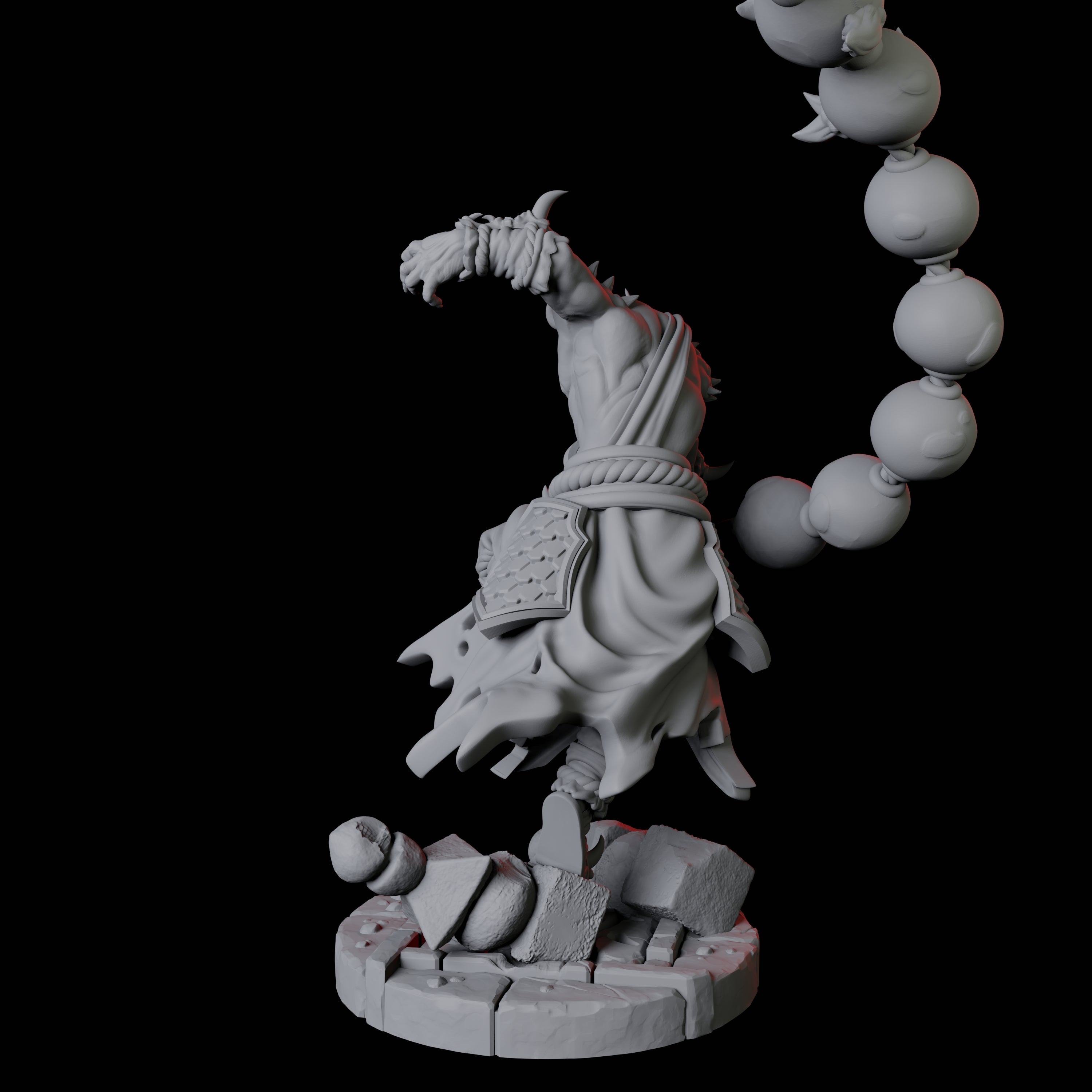Masked Bearded Devil D Miniature for Dungeons and Dragons, Pathfinder or other TTRPGs