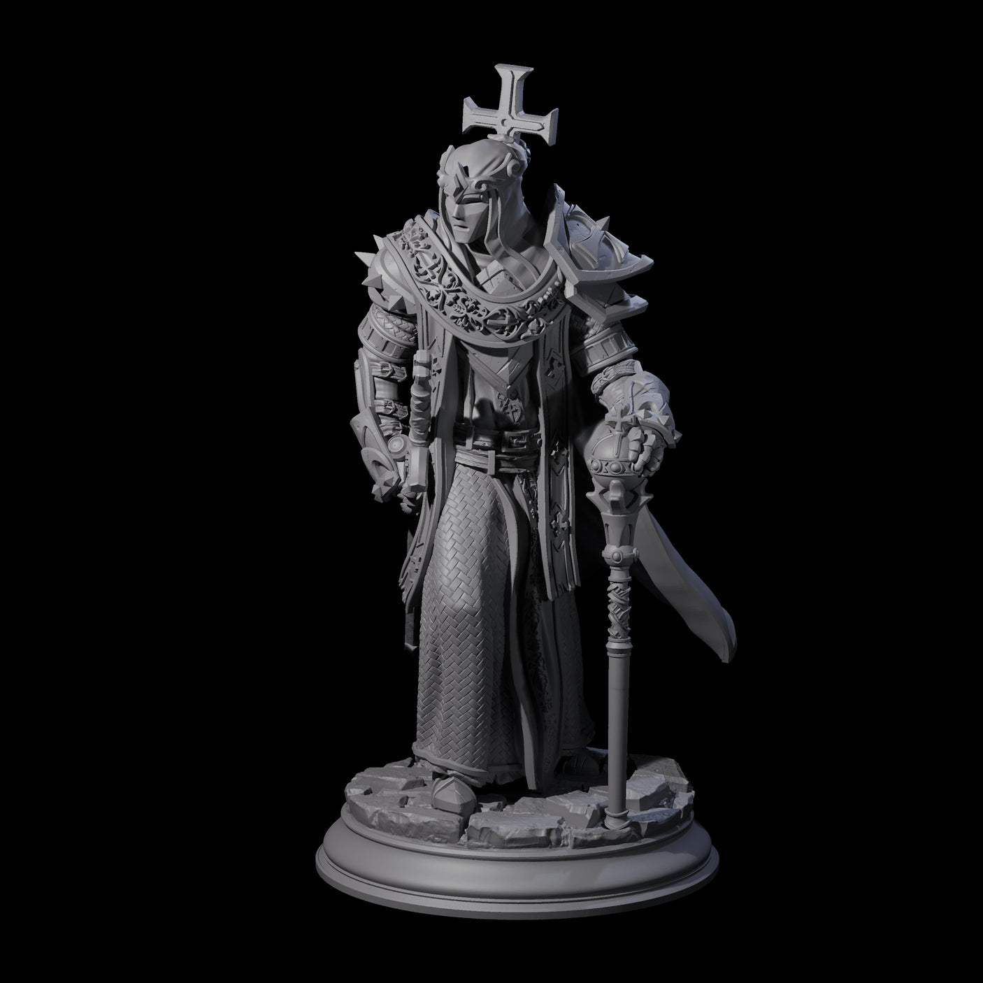 Masked Cleric Miniature for Dungeons and Dragons, Pathfinder or other TTRPGs