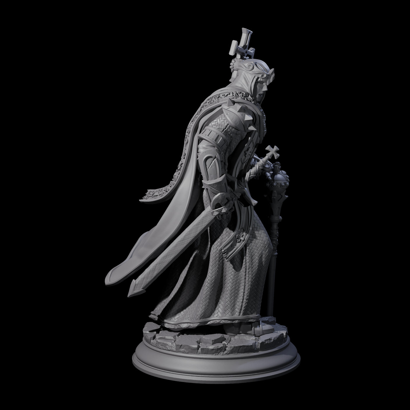 Masked Cleric Miniature for Dungeons and Dragons, Pathfinder or other TTRPGs