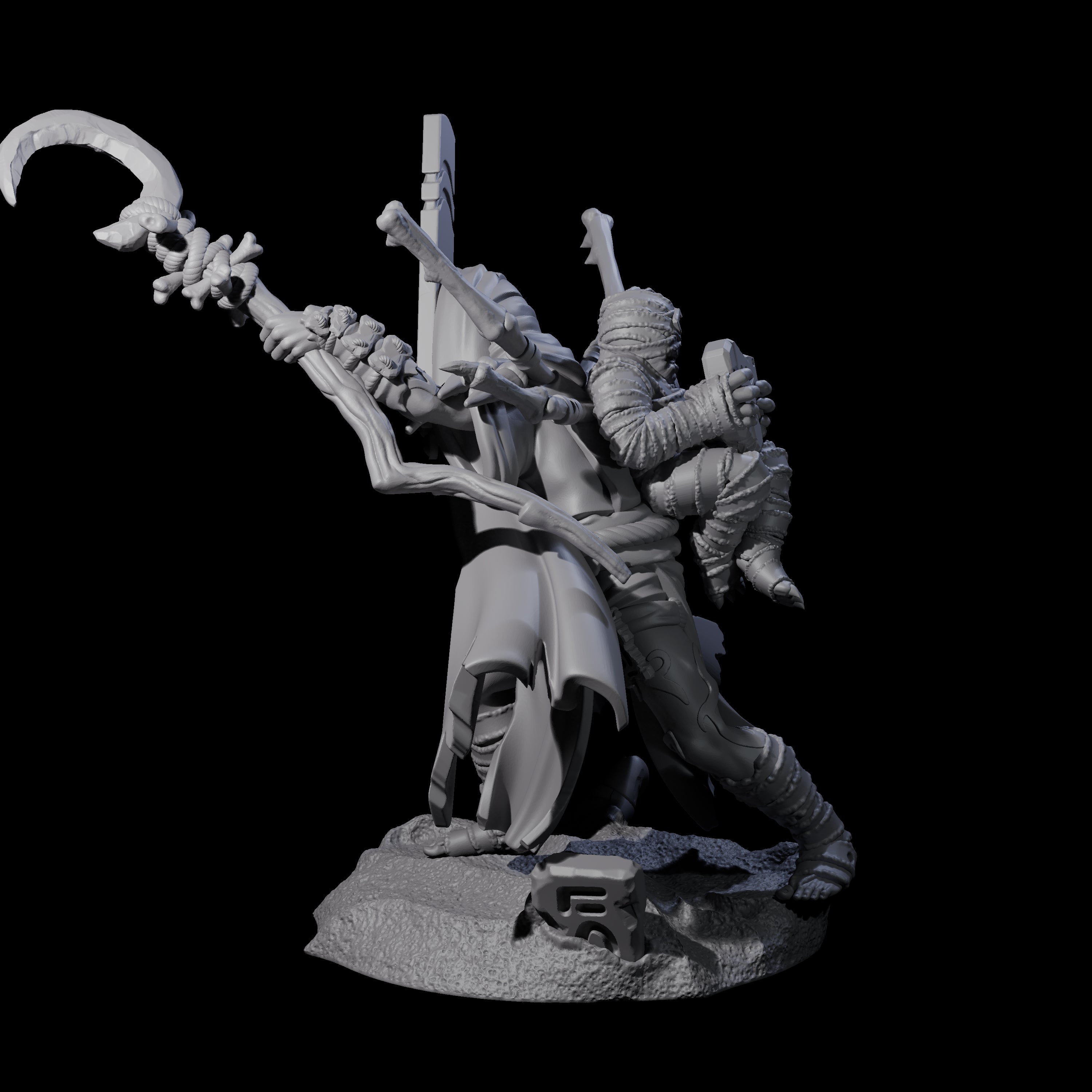 Masked Cultist Wizard Miniature for Dungeons and Dragons, Pathfinder or other TTRPGs