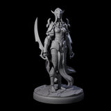 Masked Dark Elf Rogue A Miniature for Dungeons and Dragons, Pathfinder or other TTRPGs