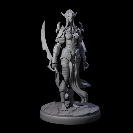 Masked Dark Elf Rogue A Miniature for Dungeons and Dragons, Pathfinder or other TTRPGs