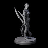 Masked Dark Elf Rogue A Miniature for Dungeons and Dragons, Pathfinder or other TTRPGs