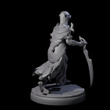 Masked Dark Elf Rogue C Miniature for Dungeons and Dragons, Pathfinder or other TTRPGs