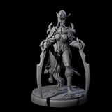 Masked Dark Elf Rogue C Miniature for Dungeons and Dragons, Pathfinder or other TTRPGs