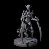 Masked Dark Elf Rogue C Miniature for Dungeons and Dragons, Pathfinder or other TTRPGs
