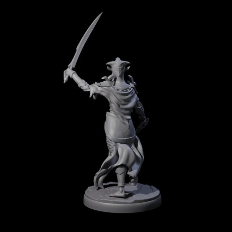 Masked Dark Elf Rogue Commander Miniature for Dungeons and Dragons, Pathfinder or other TTRPGs