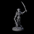 Masked Dark Elf Rogue Commander Miniature for Dungeons and Dragons, Pathfinder or other TTRPGs