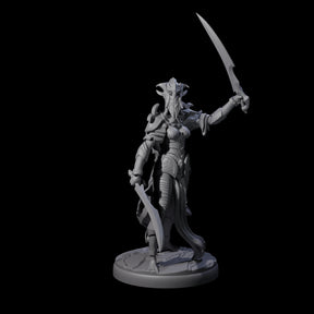 Masked Dark Elf Rogue Commander Miniature for Dungeons and Dragons, Pathfinder or other TTRPGs