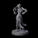 Masked Dark Elf Rogue Company Miniature for Dungeons and Dragons, Pathfinder or other TTRPGs