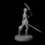 Masked Dark Elf Rogue D Miniature for Dungeons and Dragons, Pathfinder or other TTRPGs