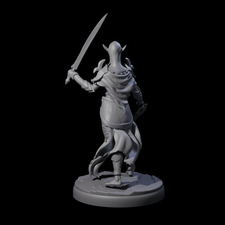 Masked Dark Elf Rogue D Miniature for Dungeons and Dragons, Pathfinder or other TTRPGs