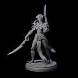Masked Dark Elf Rogue D Miniature for Dungeons and Dragons, Pathfinder or other TTRPGs