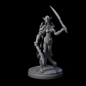 Masked Dark Elf Rogue D Miniature for Dungeons and Dragons, Pathfinder or other TTRPGs