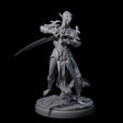 Masked Dark Elf Rogue E Miniature for Dungeons and Dragons, Pathfinder or other TTRPGs