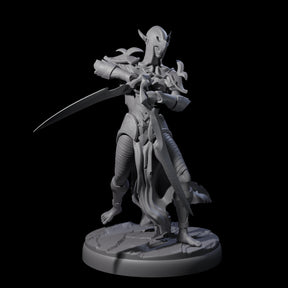 Masked Dark Elf Rogue E Miniature for Dungeons and Dragons, Pathfinder or other TTRPGs