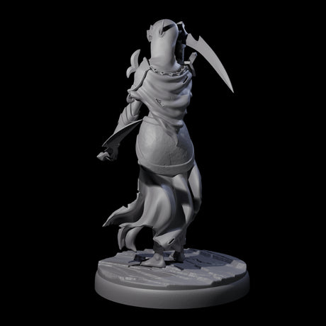 Masked Dark Elf Rogue F Miniature for Dungeons and Dragons, Pathfinder or other TTRPGs