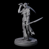 Masked Dark Elf Rogue F Miniature for Dungeons and Dragons, Pathfinder or other TTRPGs