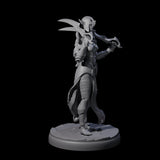 Masked Dark Elf Rogue G Miniature for Dungeons and Dragons, Pathfinder or other TTRPGs
