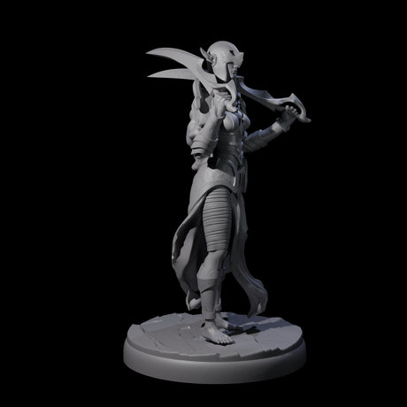 Masked Dark Elf Rogue G Miniature for Dungeons and Dragons, Pathfinder or other TTRPGs