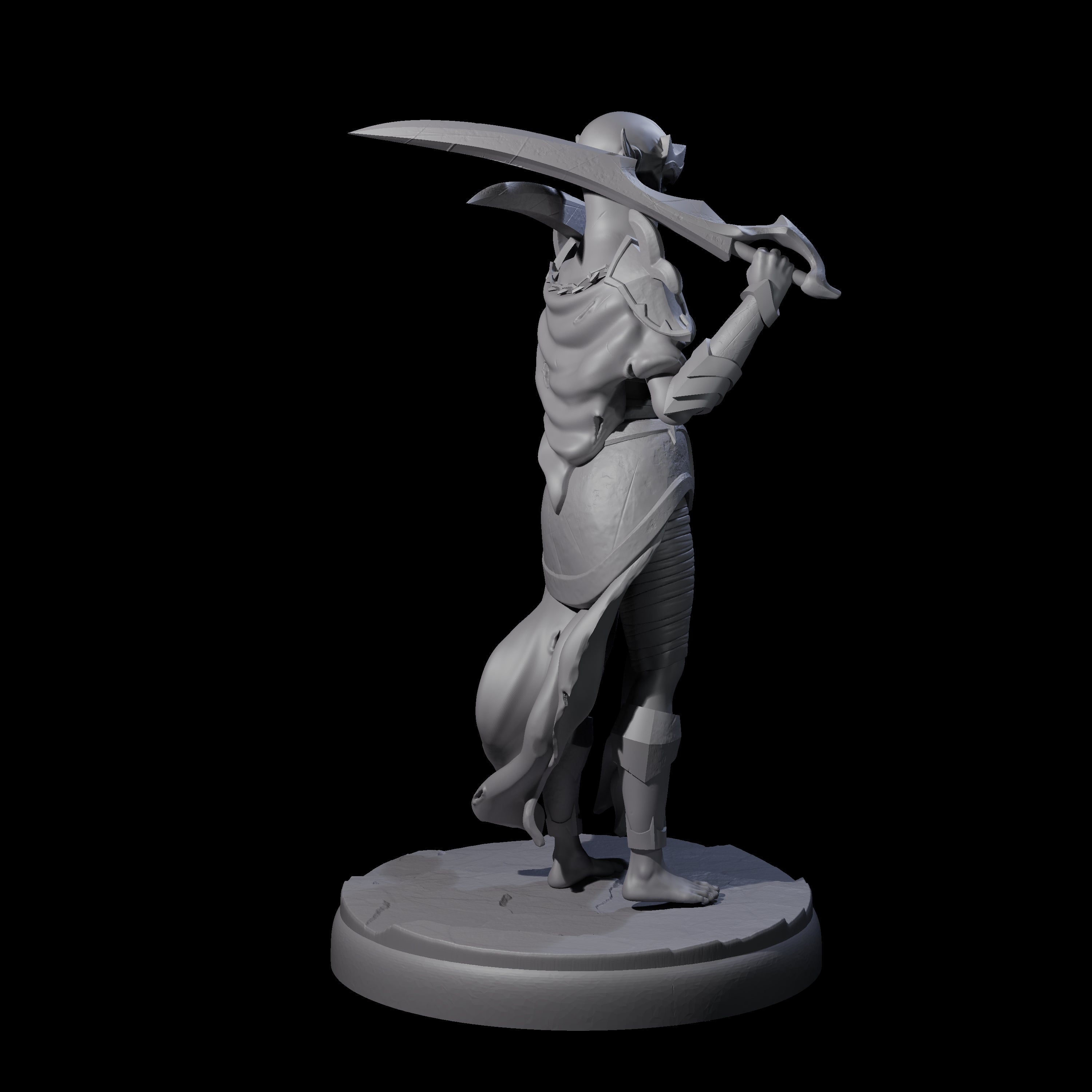 Masked Dark Elf Rogue G Miniature for Dungeons and Dragons, Pathfinder or other TTRPGs