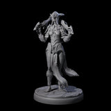 Masked Dark Elf Rogue G Miniature for Dungeons and Dragons, Pathfinder or other TTRPGs
