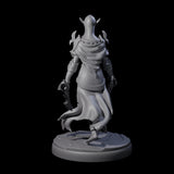 Masked Dark Elf Rogue H Miniature for Dungeons and Dragons, Pathfinder or other TTRPGs