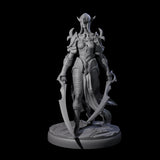 Masked Dark Elf Rogue H Miniature for Dungeons and Dragons, Pathfinder or other TTRPGs