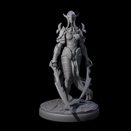 Masked Dark Elf Rogue H Miniature for Dungeons and Dragons, Pathfinder or other TTRPGs