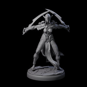 Masked Dark Elf Rogue I Miniature for Dungeons and Dragons, Pathfinder or other TTRPGs